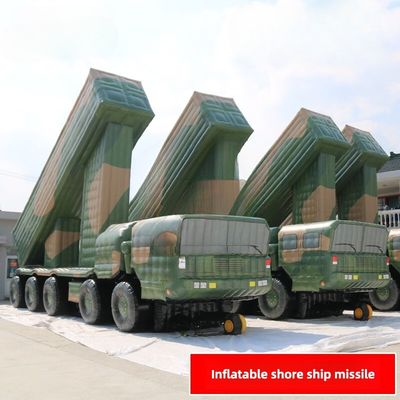 Xe tên lửa tàu bờ 2 Khẩu trang hoa lớn bơm hơi 1 đến 1 Áo Oxford tùy chỉnh